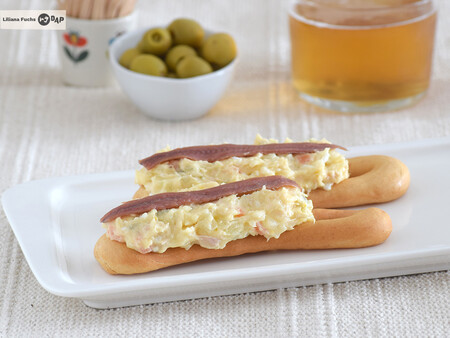 Marinera murciana de ensaladilla y anchoa: así se prepara la imprescindible tapa  de Murcia