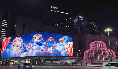 Samsung Tvs And Displays Xhb Series P8 Outdoor Led Signage At Shinsegae Department Store Seoul Dl1 1