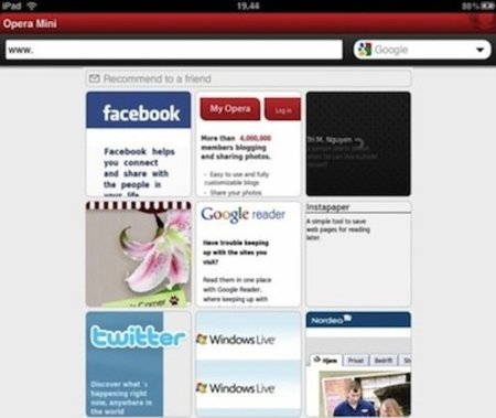 Opera lo intenta de nuevo, ahora en el iPad