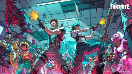 Jill Valentine y Chris Redfield Fortnite