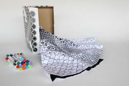 Colour in dress, colorea tu vestido