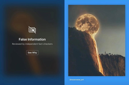 Instagram ha empezado a ocultar imágenes 'photoshopeadas' tras un aviso de "información falsa"