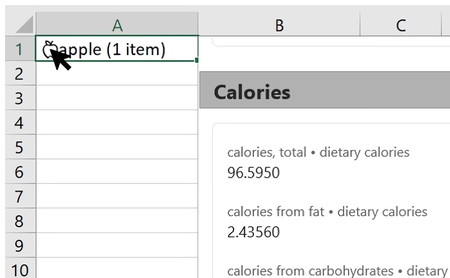 Excel permitirá utilizar más de 100 tipos nuevos de datos enriquecidos: alimentos, películas, ubicaciones geográficas...