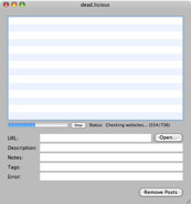 dead.licious, elimina los links "difuntos" de del.icio.us
