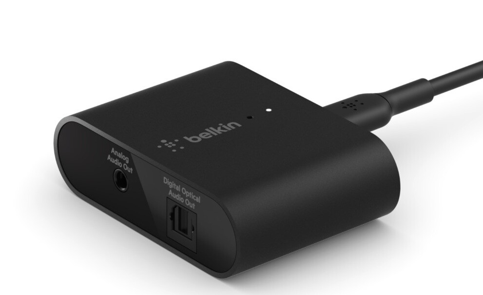 Este pequeño accesorio de Belkin lleva la conectividad inalámbrica con AirPlay 2 a tu viejo equipo de sonido