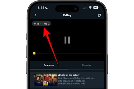 Prime Video での広告インジケーターのサンプル