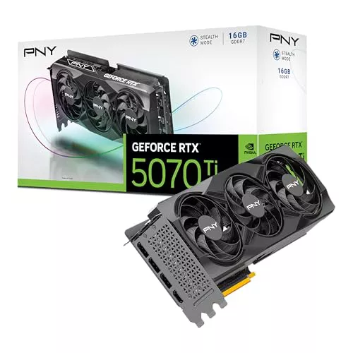PNY Tarjeta gráfica GEFORCE RTX™ 5070 Ti 16GB Triple Ventilador DLSS4