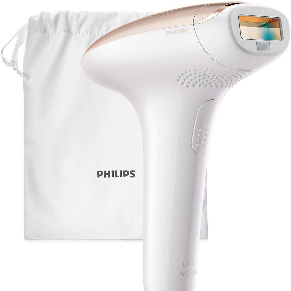 Philips - Depiladora IPL Philips Lumea Serie 7000, depilación permanente, luz pulsada, 2 cabezales, cara y cuerpo.