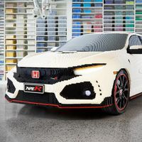 Este Honda Civic Type R a tamaño real está fabricado con más de 320.000 piezas de LEGO