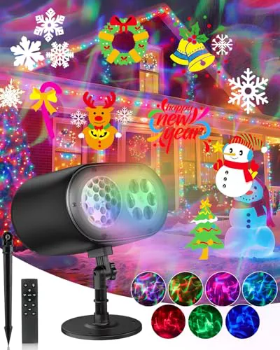 Proyector para Navidad, Halloween, cumpleaños y más