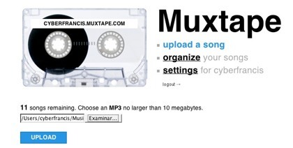 Muxtape, un reproductor online un tanto minimalista