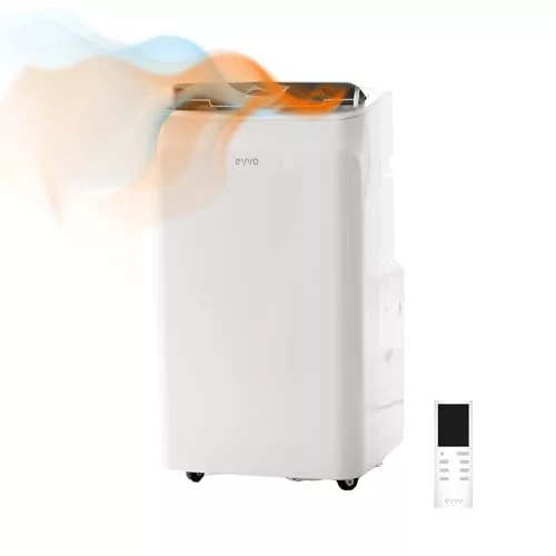 EVVO Aire Acondicionado Portatil Frío y Calor, Clase A, 12.000 BTU