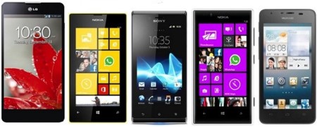 Precios LG Optimus G, Lumia 720, Lumia 520, Huawei G510 y Sony Xperia J con Vodafone