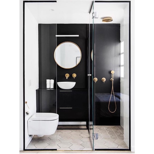 Inspiración "deco"; 15 baños en blanco y negro que nos demuestran que