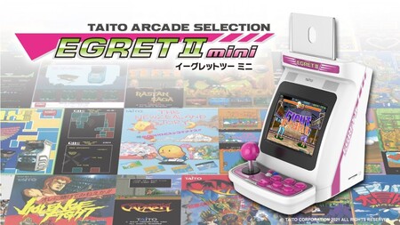 Así es la Taito Arcade Selection Egret II Mini, la nueva mini recreativa con 40 juegos y pantalla giratoria