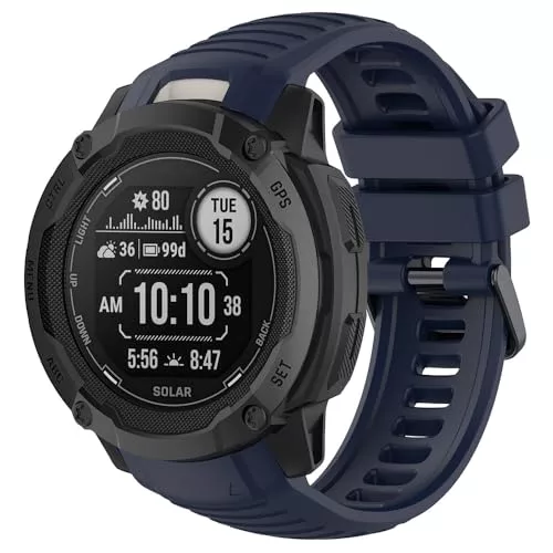 Correa para Garmin Instinct 2X, Silicona Deporte Brazalete Pulsera de Repuesto para Garmin Instinct 2X Solar