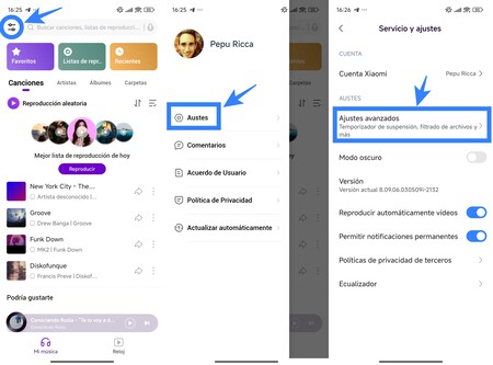 Xiaomi Musica Youtube