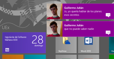 Notificaciones de Windows 8
