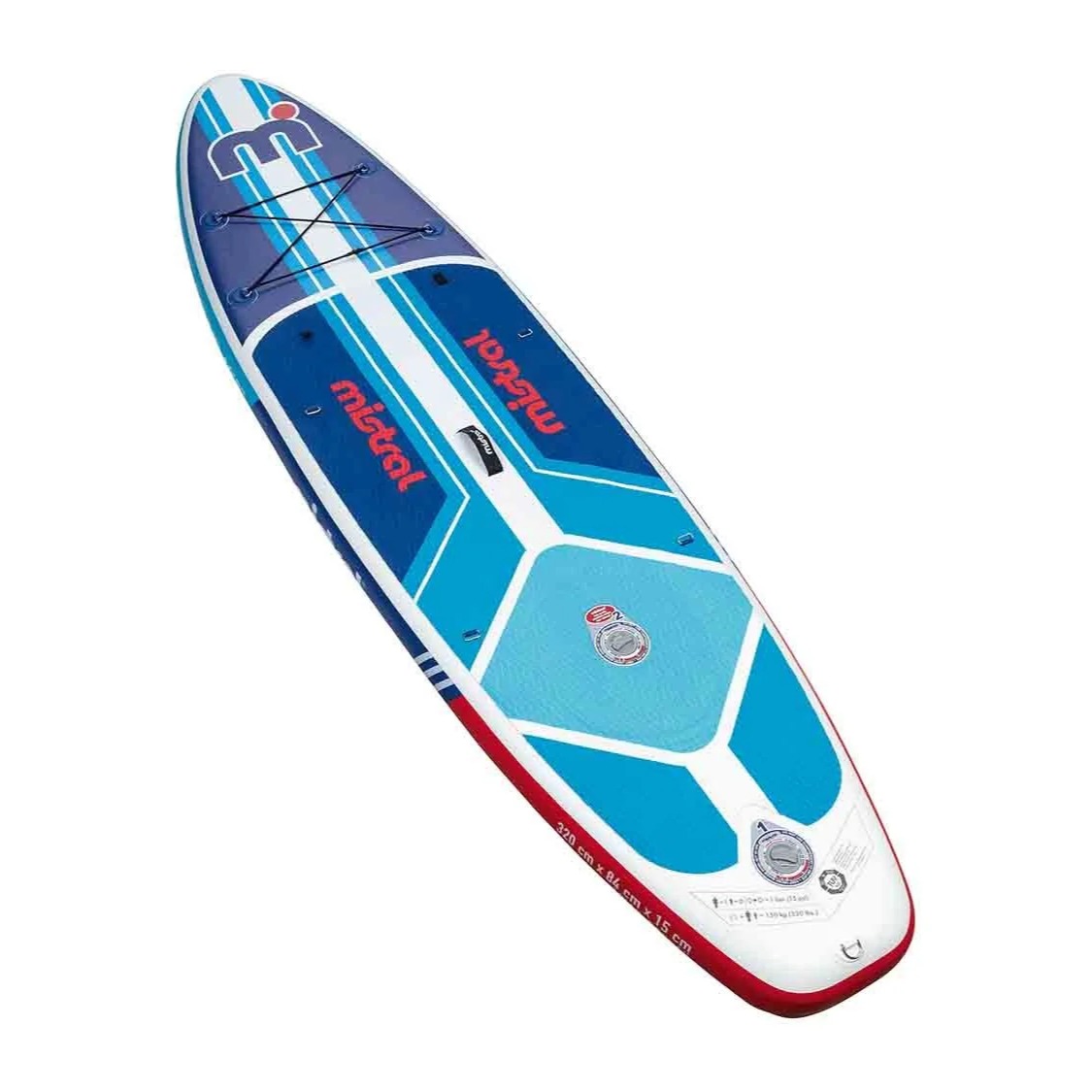 MISTRAL® Tabla hinchable de paddle surf Allround de doble cámara 320 x 84 x 15 cm
