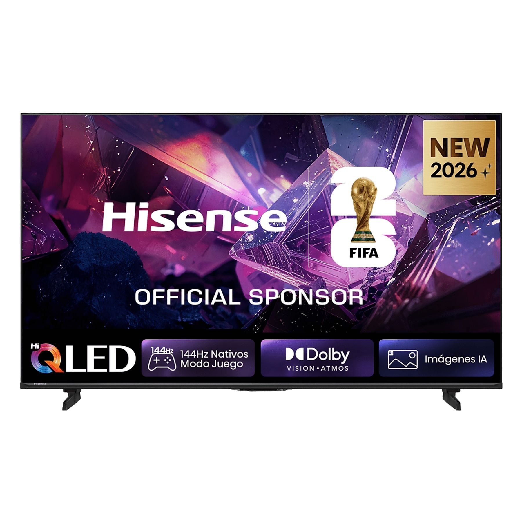 TV QLED 75" - Hisense 75E7S PRO, QLED 4K, 144Hz Nativos, Smooth Motion IA, HDR10+Gaming, Negro