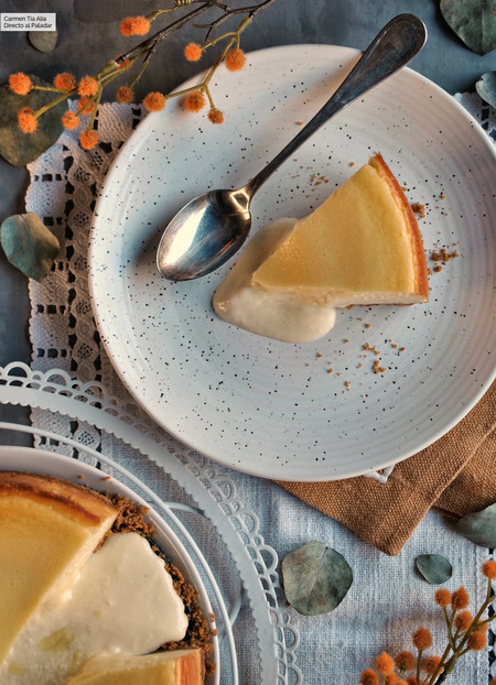 Tarta de queso estilo Coulant con y sin Thermomix (la de Clara de Masterchef)