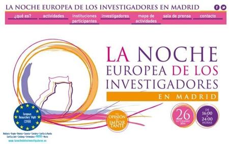 El 26 de septiembre de 2014 se celebra la noche europea de los investigadores también en Madrid
