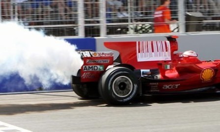 El motor de Kimi sufrió el mismo problema que el de Massa