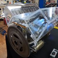 Vídeos ASMR para petrolheads: este bestial V8 transparente enseña cómo se hace la magia en los motores de combustión