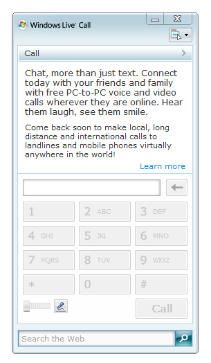 Windows Live Call