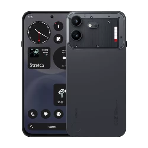 Nothing Phone (4b), Smartphone Android 16 Desbloqueado, Cámara Principal de 50 MP con OIS, Pantalla AMOLED de 6,67" y 120 Hz, Batería de 5200 mAh con Carga rápida de 33 W, Glyph Bar