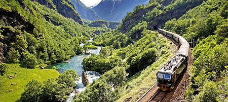 Flaamsbana, el tren de los fiordos noruegos