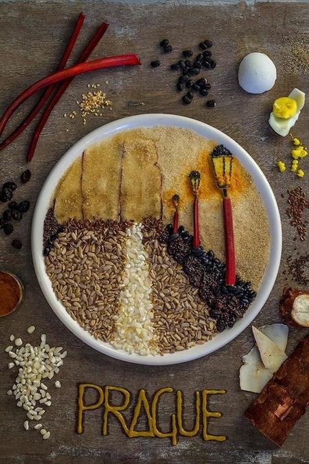 Arte fotográfico culinario para la cocina europea