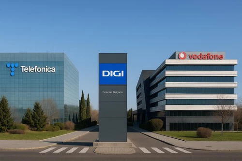 Digi y Vodafone en el foco de Telefónica
