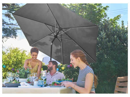 Sombrilla Con Iluminacion Solar Led