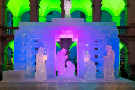 Arte efímero: el belén de hielo de Graz, Austria