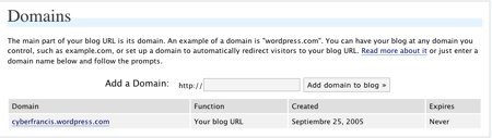 WordPress.com permite tener tu propio dominio