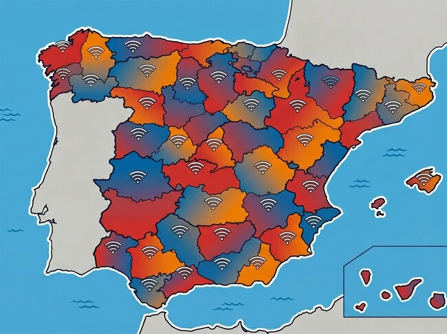 Mapa Espana Operadores