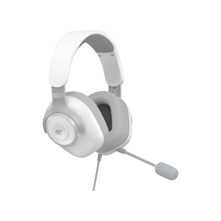 Fone de Ouvido Gamer Havit H2230D 7.1 P3 50mm para PC e Consoles Cor Branco
