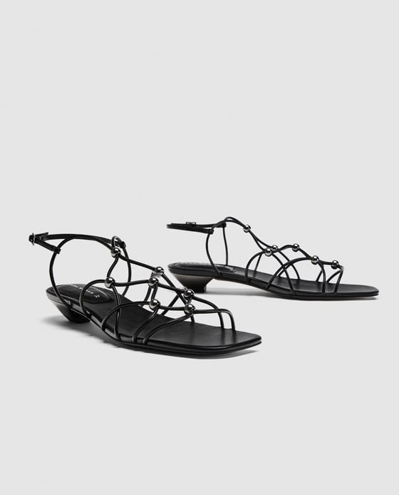 sandalias negro lowcost
