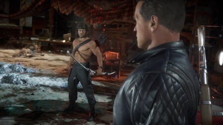 Mortal Kombat 11 Ultimate nos deja con la pelea más esperada: Rambo y Terminator se parten la cara en un nuevo gameplay