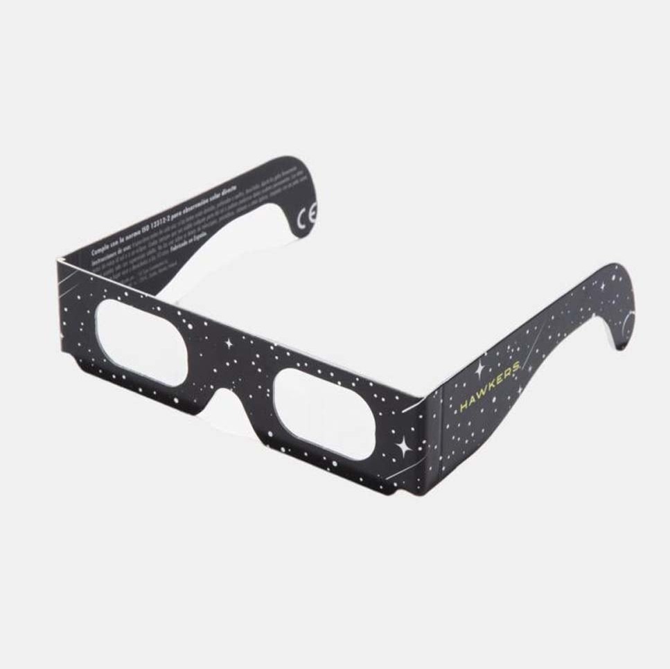 Gafas de sol eclipse unisex rectangular con Certificado ISO Hawkers Negro