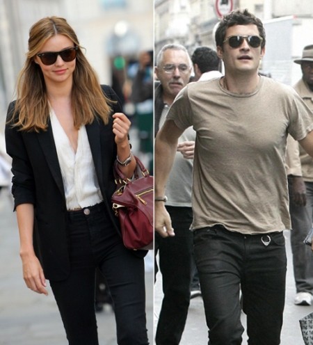 Miranda Kerr y Orlando Bloom, como perro y gato