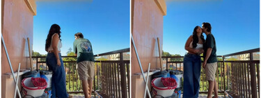 Esta era nuestra terraza cuando compramos el piso y así ha quedado después de la reforma sin obras con muebles de Ikea 