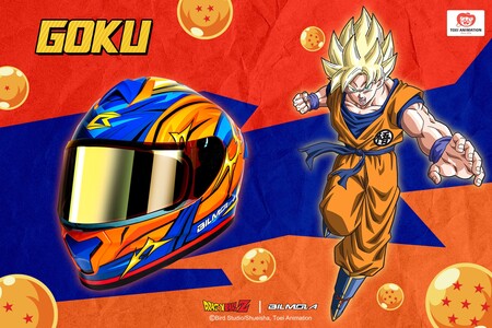 Este casco para moto personalizado de Dragon Ball Z es la última ocurrencia de Bilmola y tiene bluetooth incorporado