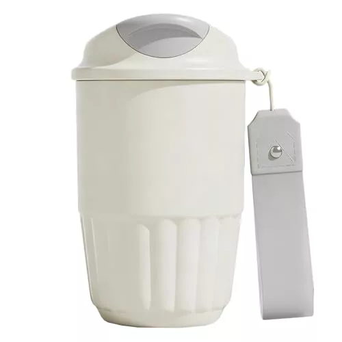 IBOPUXIU Taza Termica, Taza Térmica Café para Llevar de Acero Inoxidable, a Prueba de Fugas y Cierre Rápido, para Café o Té (410ml)