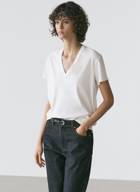 Mejor Camiseta Blanca Calidad Tejido Bonita Textura Suave Algodon