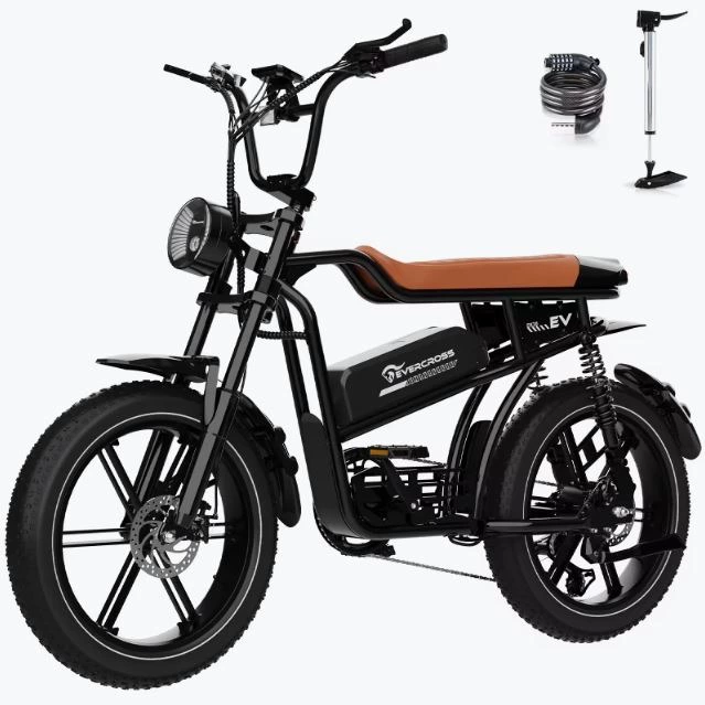 EVERCROSS
Bicicleta Eléctrica de Montaña 20" EK30-Batería Extraíble 750Wh-Doble Suspensión