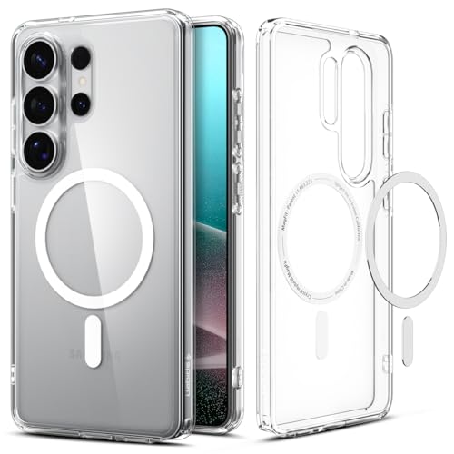 Spigen Funda Ultra Hybrid MagFit Compatible con Samsung Galaxy S26 Ultra - Clear White