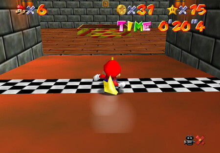 Cómo conseguir las dos estrellas de la rampa secreta del castillo de la princesa Peach 4 Super Mario 64 Secret Star 02