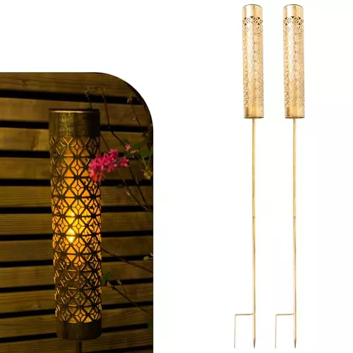 Gadgy Antorchas Solares LED con Efecto Llama en Movimiento